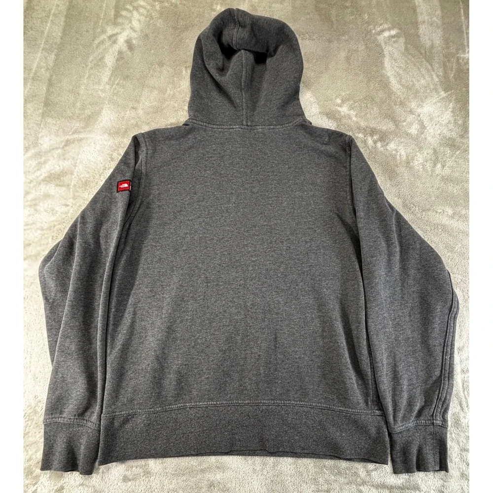 The North Face Hoodie‎ Mens M Grey USA Flag Graphic Pullover NF0A352E
